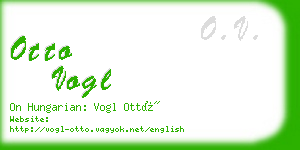 otto vogl business card